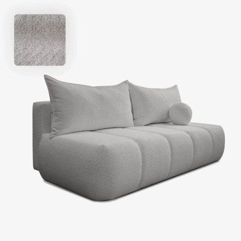 Sofa Rozkładana SARIA Szara Boucle