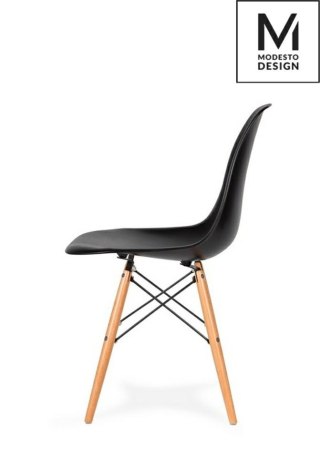 Modesto Design MODESTO zestaw 2 krzeseł DSW czarny - podstawa bukowa