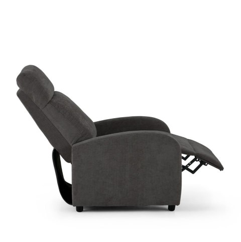 King Home Fotel wypoczynkowy rozkładany RELAX PREMIUM ciemny szary