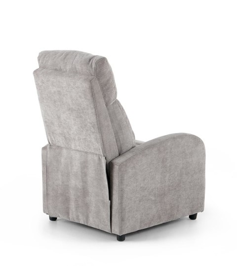 King Home Fotel wypoczynkowy rozkładany RELAX PREMIUM jasny szary