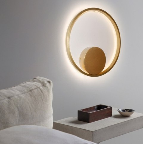 AZZARDO AZZARDO lampa ścienna HALO 40 WALL złota