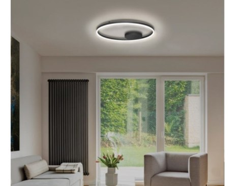 AZZARDO AZZARDO lampa sufitowa / plafon HALO 80 czarna