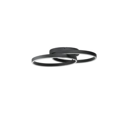AZZARDO AZZARDO lampa sufitowa / plafon HALO TOP 65 + 45 czarna