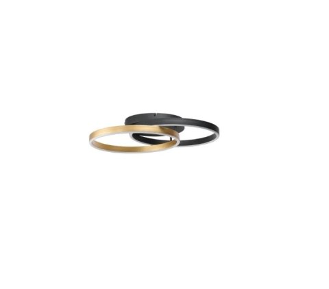 AZZARDO AZZARDO lampa sufitowa / plafon HALO TOP 65 + 45 złota / czarna