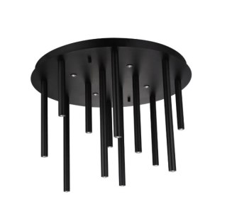 AZZARDO AZZARDO lampa sufitowa / plafon ILIOS 12 TOP 3-STEP DIMM czarna