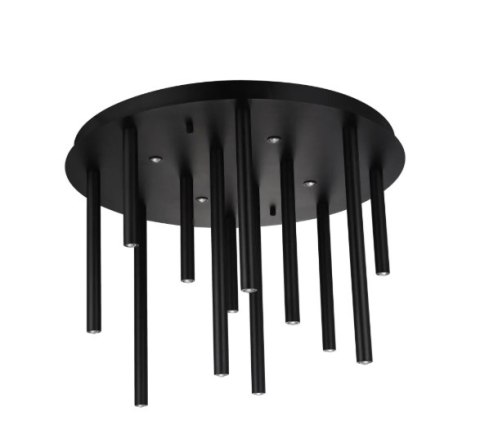 AZZARDO AZZARDO lampa sufitowa / plafon ILIOS 12 TOP 3-STEP DIMM czarna