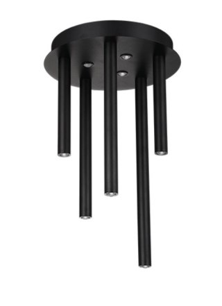 AZZARDO AZZARDO lampa sufitowa / plafon ILIOS 5 TOP 3-STEP DIMM czarna