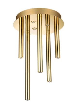 AZZARDO AZZARDO lampa sufitowa / plafon ILIOS 5 TOP 3-STEP DIMM złota