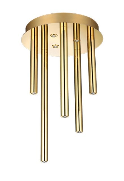 AZZARDO AZZARDO lampa sufitowa / plafon ILIOS 5 TOP 3-STEP DIMM złota