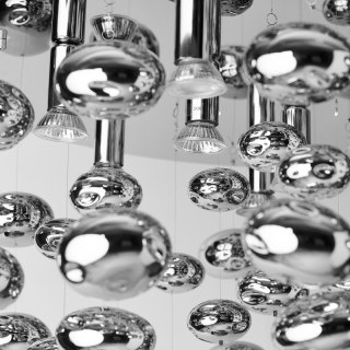 AZZARDO AZZARDO lampa sufitowa / plafon LUVIA D80 chromowana