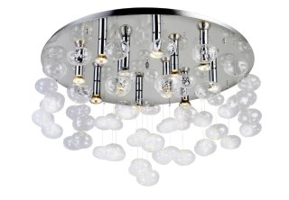 AZZARDO AZZARDO lampa sufitowa / plafon LUVIA D80 transparentna