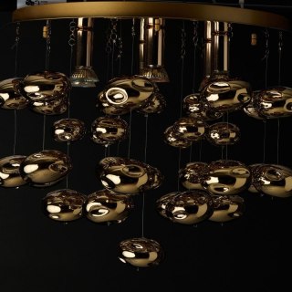 AZZARDO AZZARDO lampa sufitowa / plafon LUVIA złota