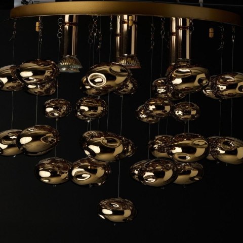 AZZARDO AZZARDO lampa sufitowa / plafon LUVIA złota