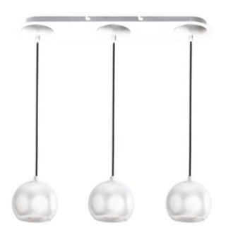 AZZARDO AZZARDO lampa wisząca GULIA 3 biała