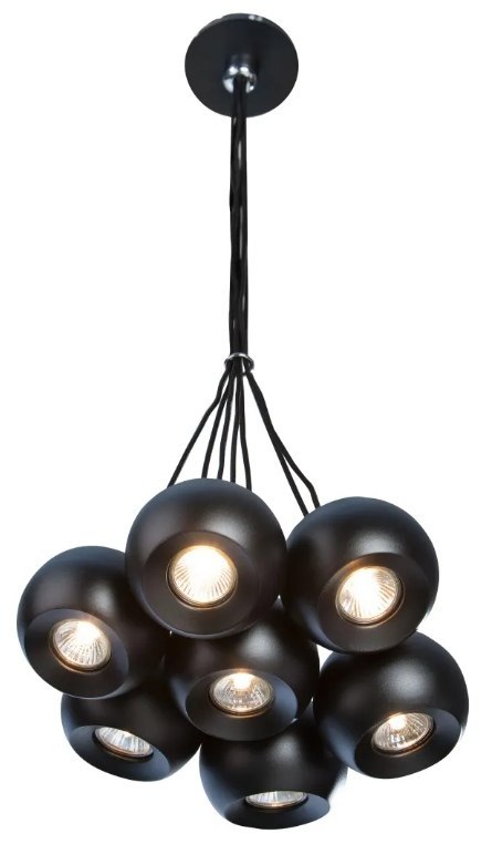 AZZARDO AZZARDO lampa wisząca GULIA 7 czarna