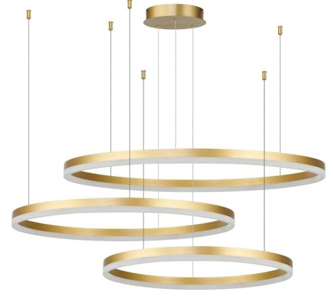 AZZARDO AZZARDO lampa wisząca HALO 100+80+60 GO złota