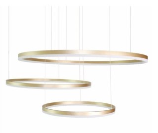 AZZARDO AZZARDO lampa wisząca HALO 100+80+60 GO złota