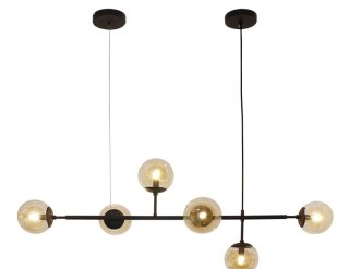 AZZARDO AZZARDO lampa wisząca HELIOS 6 czarna
