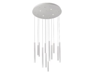 AZZARDO AZZARDO lampa wisząca ILIOS 12 3-STEP DIMM biała