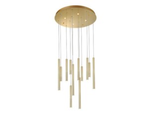 AZZARDO AZZARDO lampa wisząca ILIOS 12 3-STEP DIMM złota