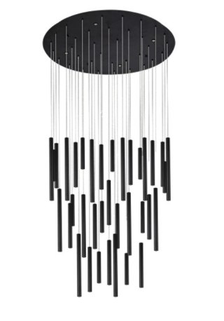 AZZARDO AZZARDO lampa wisząca ILIOS 36 3-STEP DIMM czarna