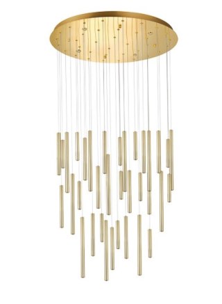 AZZARDO AZZARDO lampa wisząca ILIOS 36 3-STEP DIMM złota