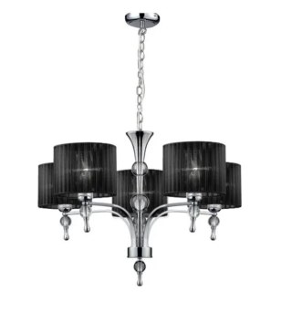 AZZARDO AZZARDO lampa wisząca IMPRESS 5 czarna