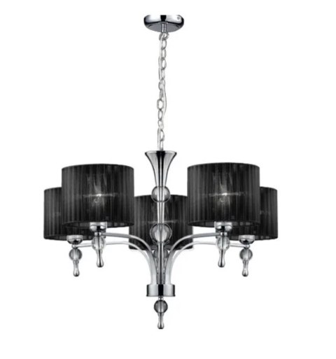 AZZARDO AZZARDO lampa wisząca IMPRESS 5 czarna