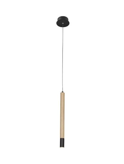AZZARDO AZZARDO lampa wisząca IZOLDA 1 brązowa / drewno