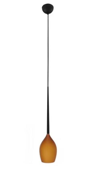 AZZARDO AZZARDO lampa wisząca IZZA 1 bursztynowa