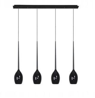AZZARDO AZZARDO lampa wisząca IZZA 4 czarna