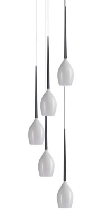 AZZARDO AZZARDO lampa wisząca IZZA 5 biała