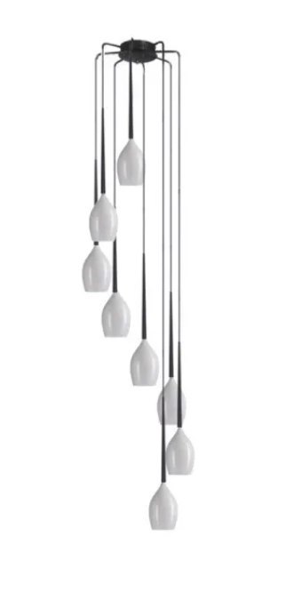 AZZARDO AZZARDO lampa wisząca IZZA 8 biała