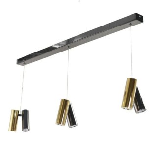 AZZARDO AZZARDO lampa wisząca JADE 6 czarna / złota