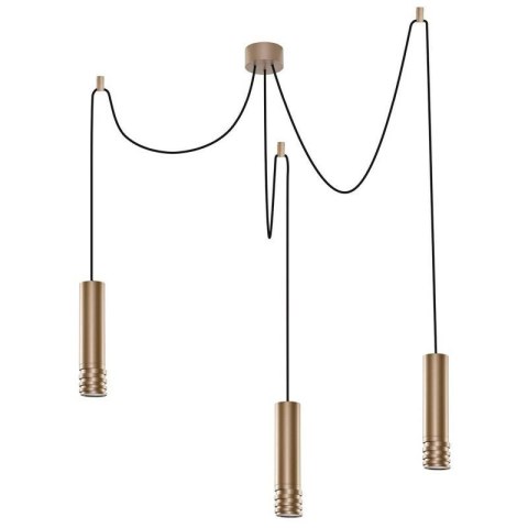 AZZARDO AZZARDO lampa wisząca LOCUS L PENDANT 3 złota