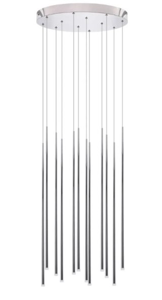 AZZARDO AZZARDO lampa wisząca LOUISE 12 chromowana