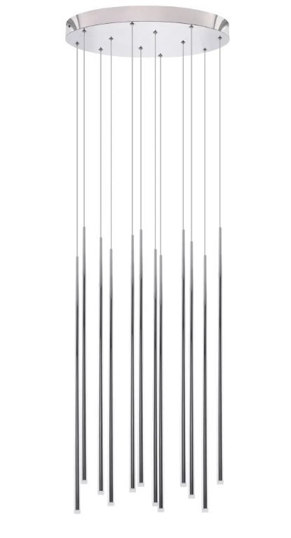 AZZARDO AZZARDO lampa wisząca LOUISE 12 chromowana