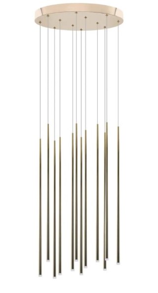 AZZARDO AZZARDO lampa wisząca LOUISE 12 zlota