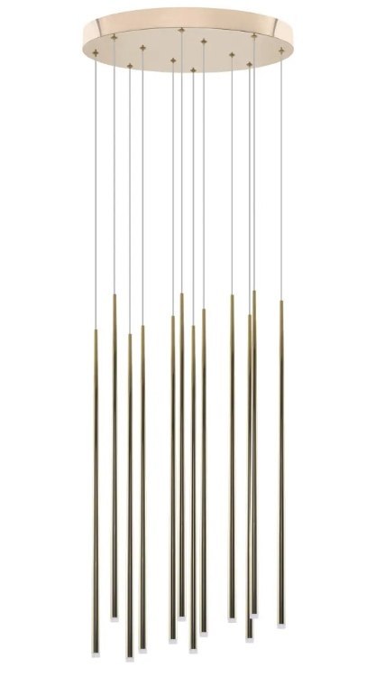 AZZARDO AZZARDO lampa wisząca LOUISE 12 zlota