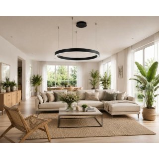 AZZARDO AZZARDO lampa wisząca MARCO 120 CCT z pilotem czarna