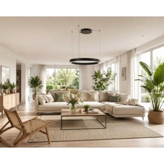 AZZARDO AZZARDO lampa wisząca MARCO 80 CCT z pilotem czarna