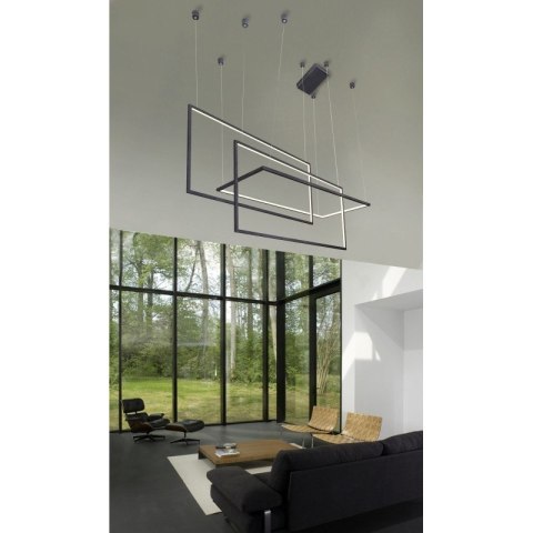 AZZARDO AZZARDO lampa wisząca METRIC czarna