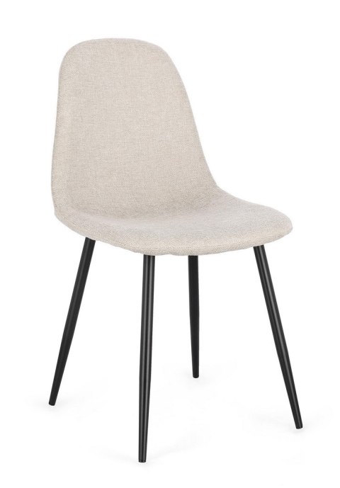 Bizzotto BIZZOTTO krzesło IRELIA czarny / beżowy