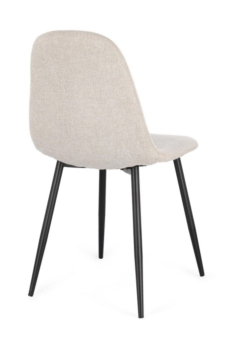 Bizzotto BIZZOTTO krzesło IRELIA czarny / beżowy