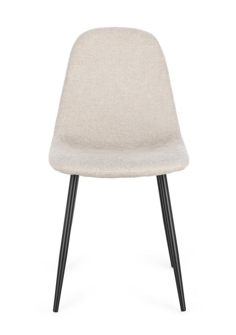 Bizzotto BIZZOTTO krzesło IRELIA czarny / beżowy