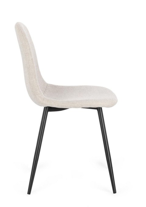 Bizzotto BIZZOTTO krzesło IRELIA czarny / beżowy