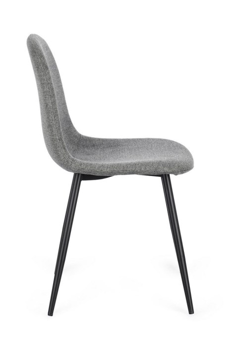 Bizzotto BIZZOTTO krzesło IRELIA czarny / szary