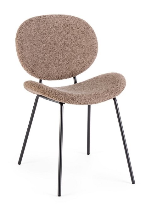 Bizzotto BIZZOTTO krzesło MADDIE brązowe