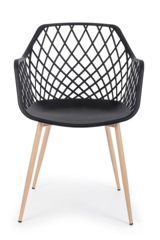 BIZZOTTO krzesło OPTIK czarne
