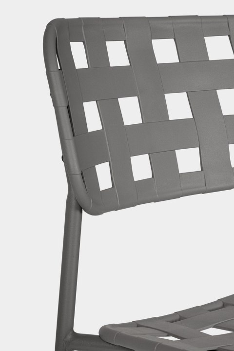 Bizzotto BIZZOTTO krzesło barowe ogrodowe CLOVER szare